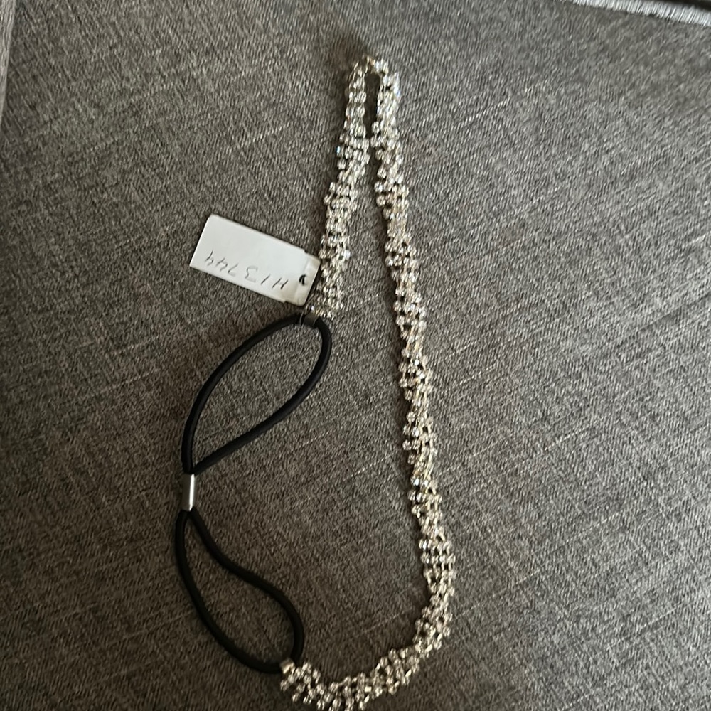 Jeweled elastic headband
